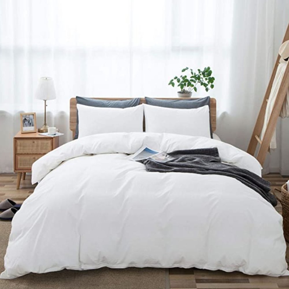 100% Washed Cotton Duvet Cover King Size